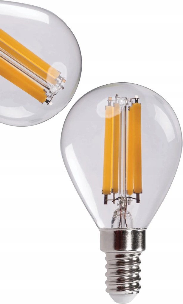 Led izzó Dekoratív Kluka Filament G45 Kis Menet E14 7W Fehér Meleg