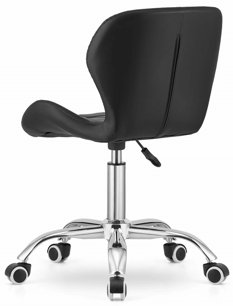 AVOLA irodai szék ökobőr kivitelben, fekete