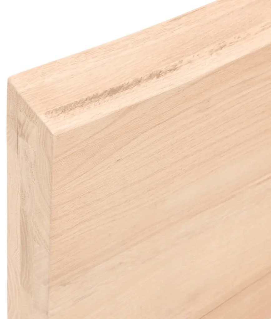 kezeletlen tömör tölgyfa fali polc 40x30x(2-6) cm