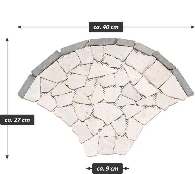 Természetes kő mozaik 0,98 m2 bézs