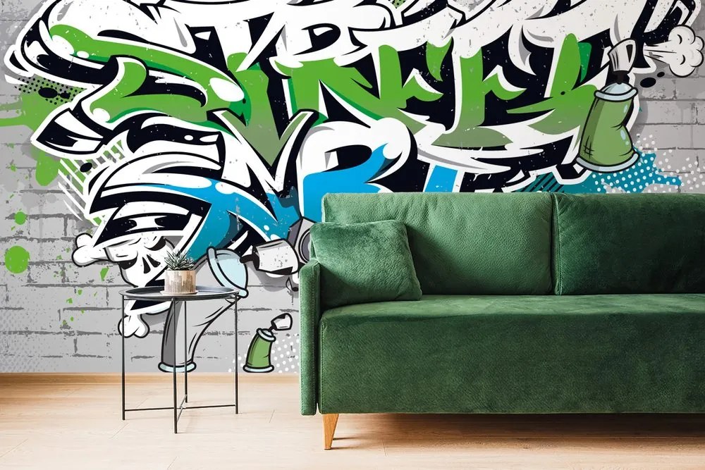 Öntapadó tapéta vidám Street Art felirat - 450x300