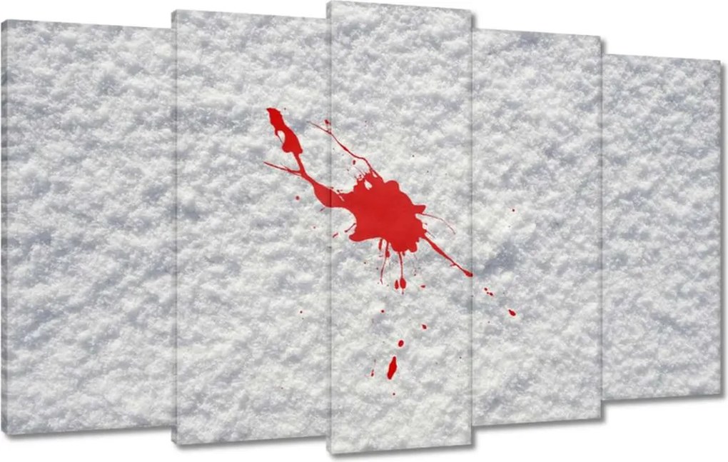 Vászonkép 100x60 Vér a hóban