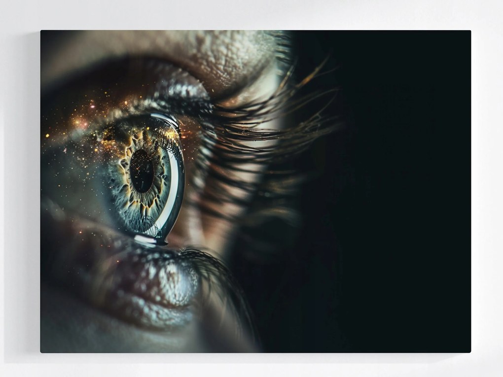 Vászonkép Canvas Szem Kozmosz Csillagpor 100x75