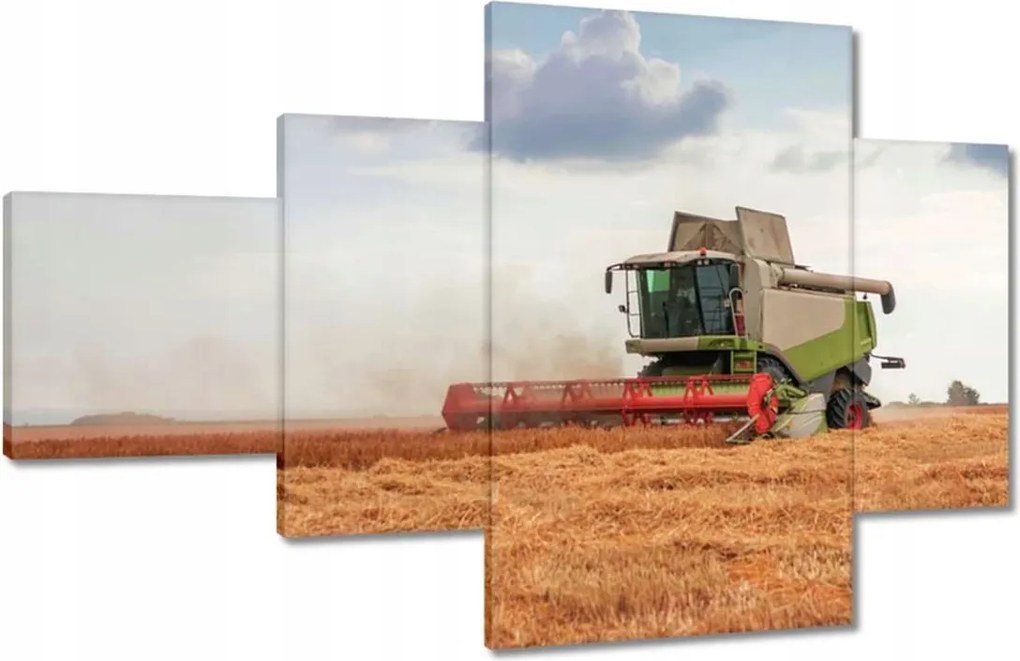 Képek 130x80 Kombájn a gabonamezőn