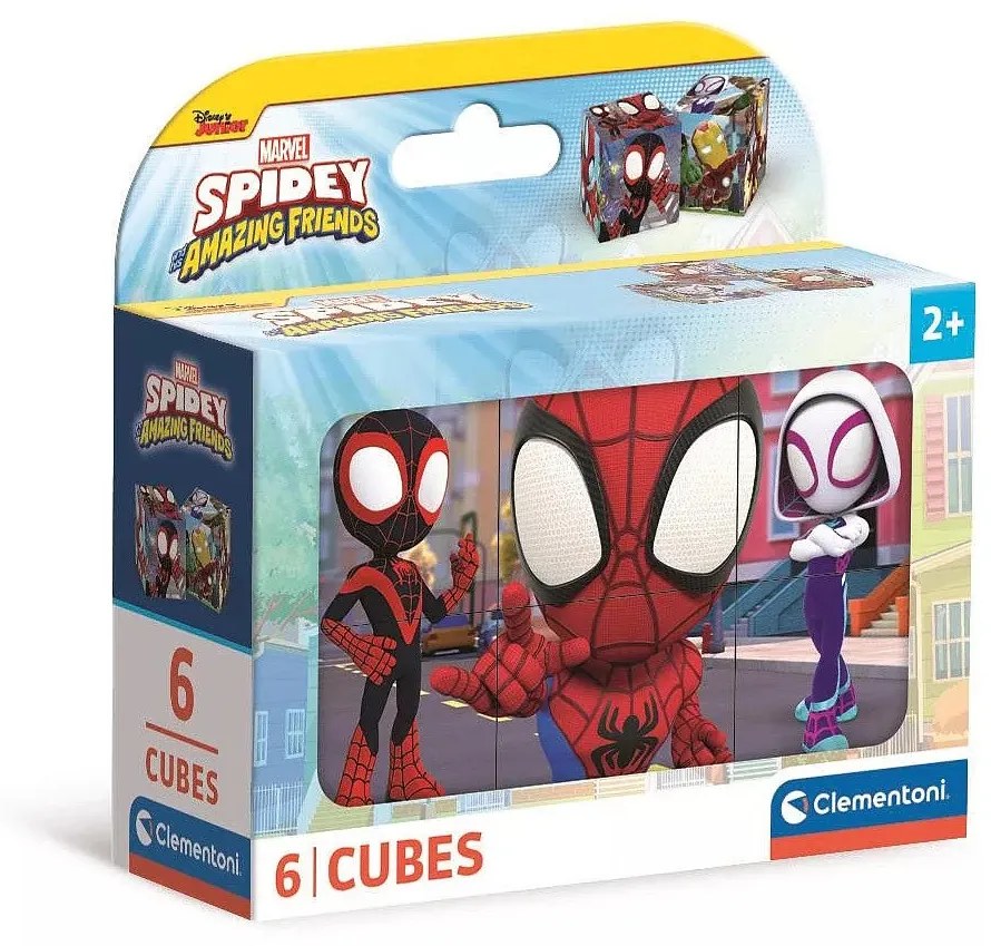 Pókember Spidey mesekocka 6 db-os Clementoni