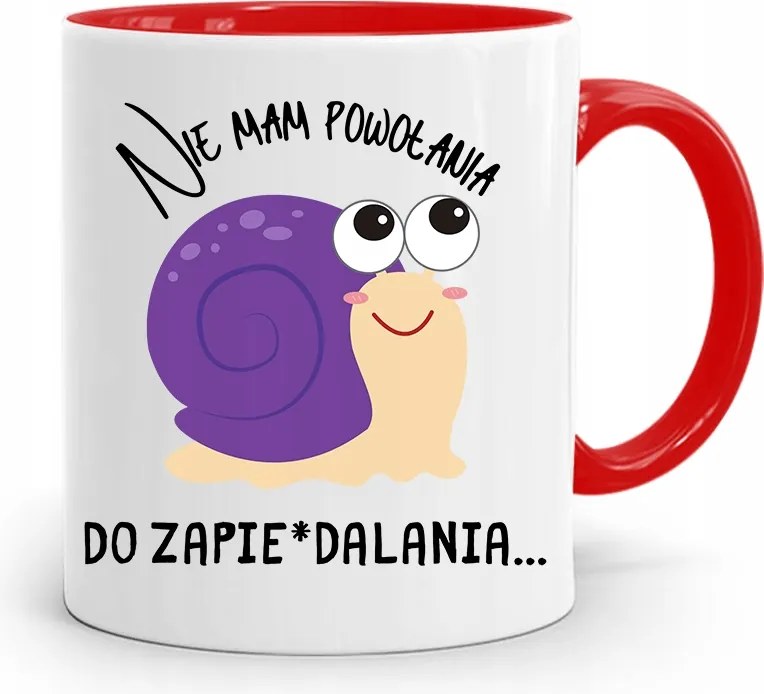 Bögre Piros Vicces Nincs Hivatásom fényképes nyomtatással