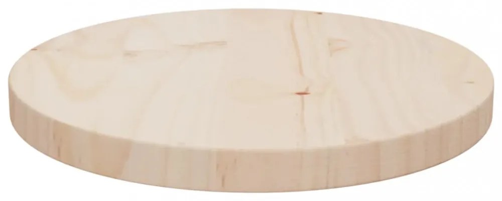 tömör fenyőfa asztallap Ø30 x 2,5 cm