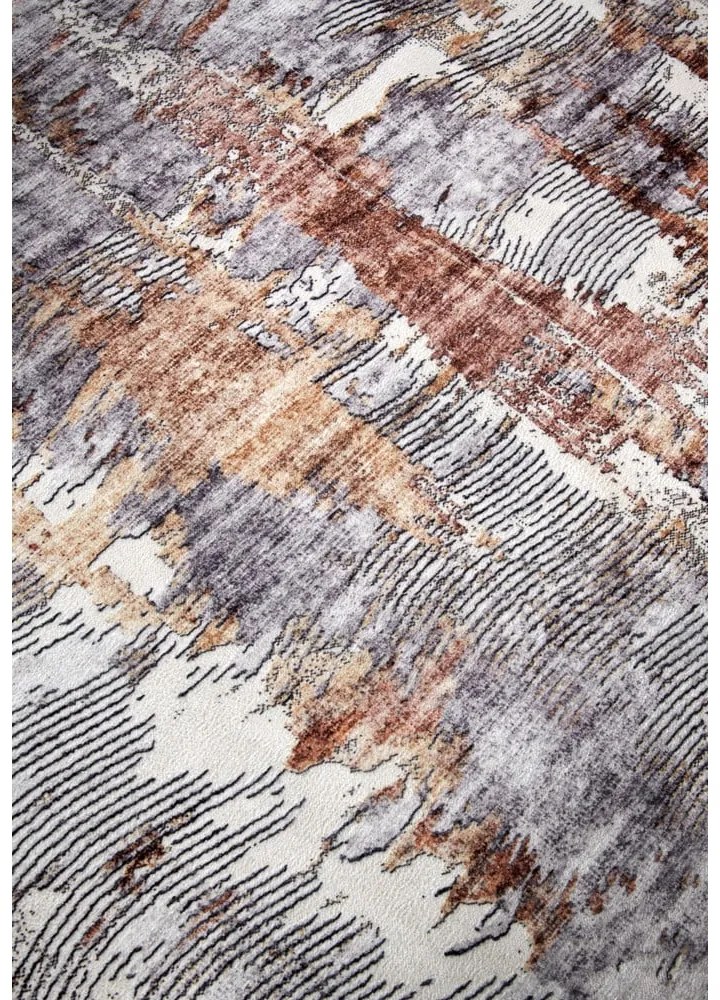 Szürke szőnyeg 80x150 cm Malard Copper Gold – Elle Decoration