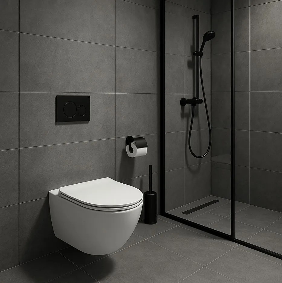 Erga Lily+, fali WC-csésze 490x370x365mm, Tornado 2 perem nélküli + lágyan záródó WC-ülőke, fehér, ERG-V03-LILY-TO2-WH