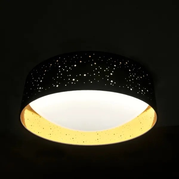 LED Mennyezeti lámpa TULUZA LED/24W/230V á. 40 cm fekete