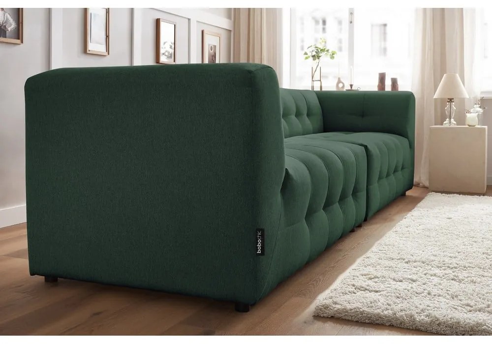 Sötétzöld kanapé 324 cm Kleber - Bobochic Paris