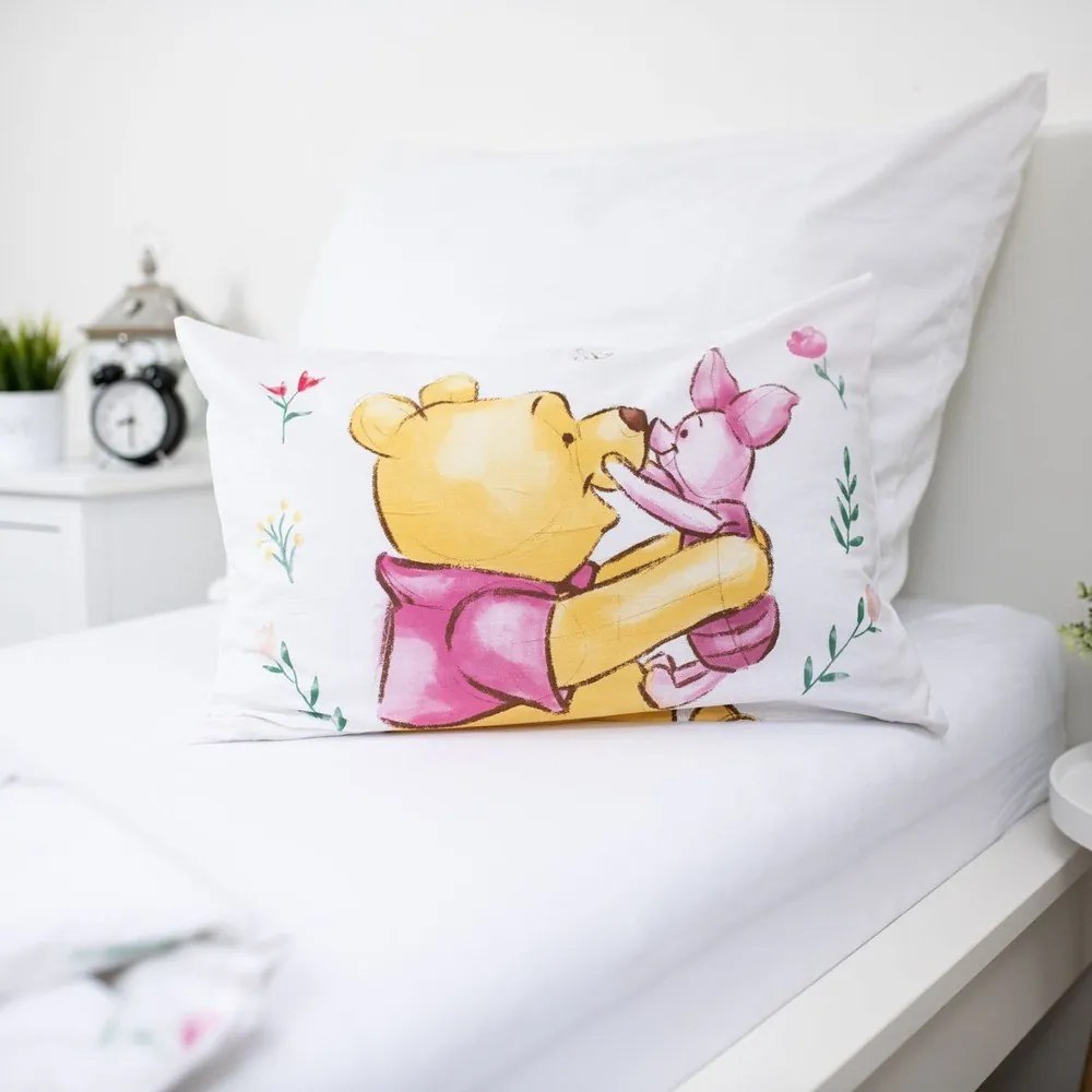 Pamut gyerek ágyneműhuzat babaágyhoz 100x135 cm Winnie the Pooh "Pooh Hugs" – Jerry Fabrics