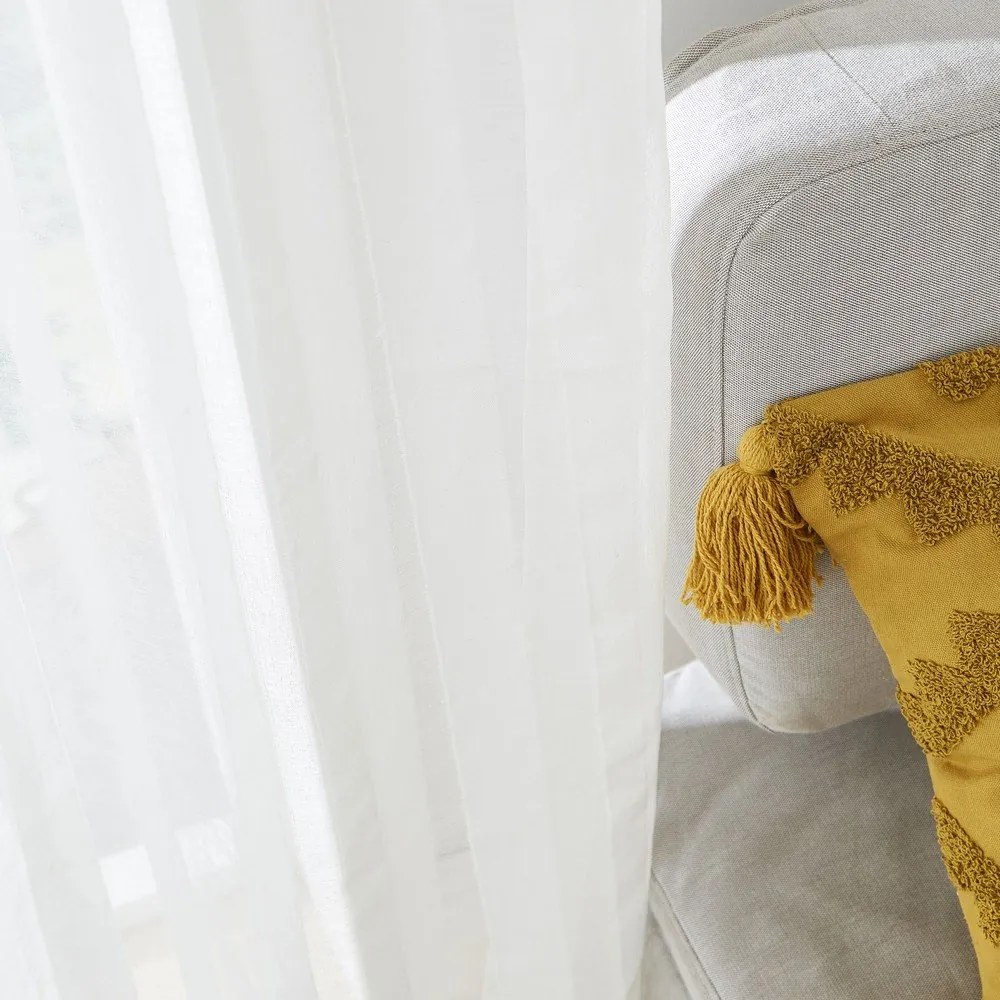 Fehér voile fényáteresztő függöny 140x183 cm Aletta – Pineapple Elephant