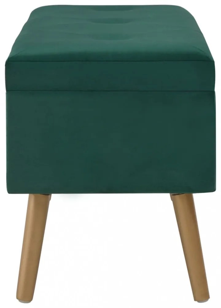 zöld bársonypad tárolórekesszel 80 cm