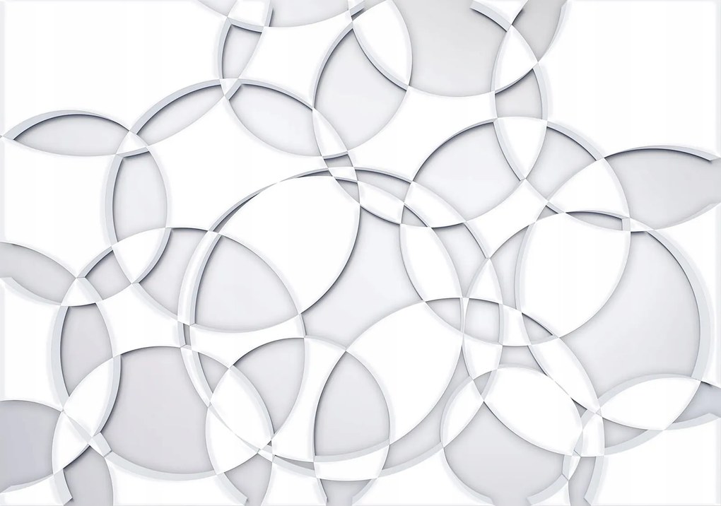 Fotótapéta Kerekek absztrakt geometria fény szürke minimalizmus 208x146 +ragasztó