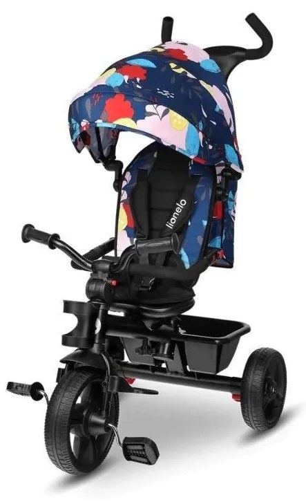 Lionelo - Gyerek tricikli HAARI fekete/többszínű