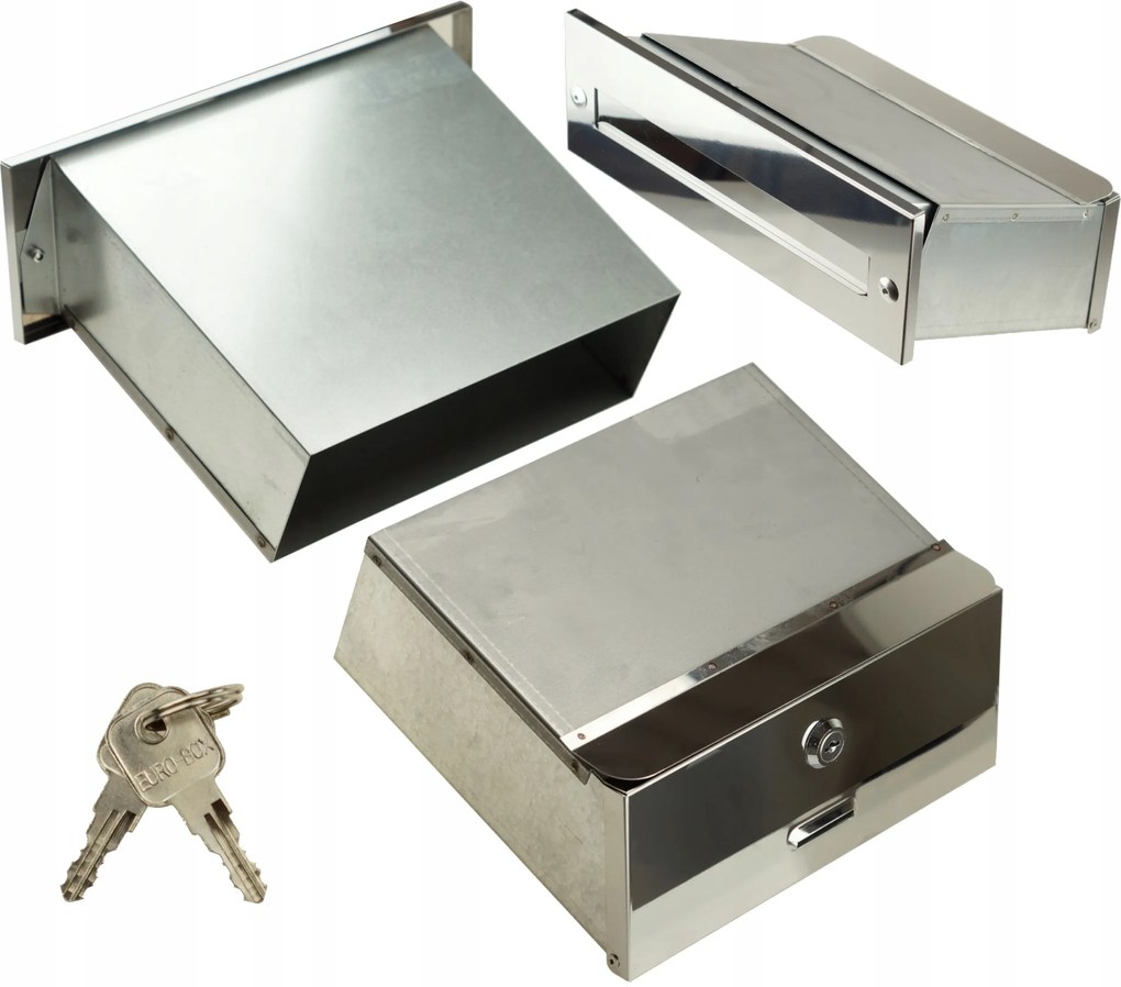 Befalazó Postaláda Átmenő Inox