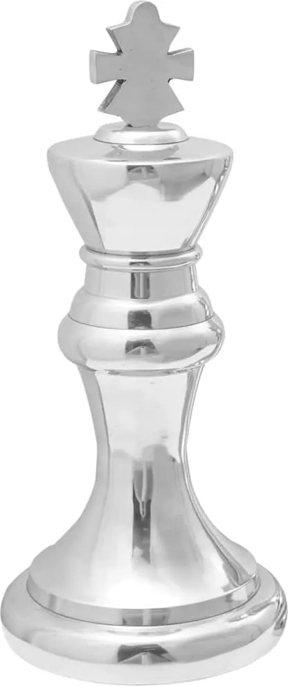 vidaXL Szobrok 2 pcs Ezüst 17 x 17 x 42 cm Alumínium