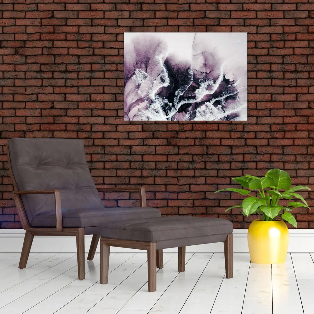 Üveg kép - Lila márvány N⁰2 (70x50 cm)