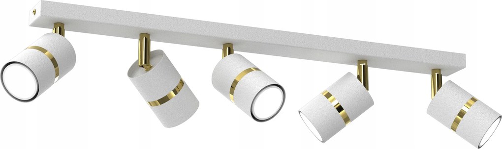 Fénycső Mennyezeti Lámpa Fém Spot 5 X GU10