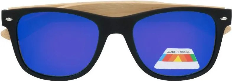 Kék fa hatású tükrös „Wood 2” napszemüveg