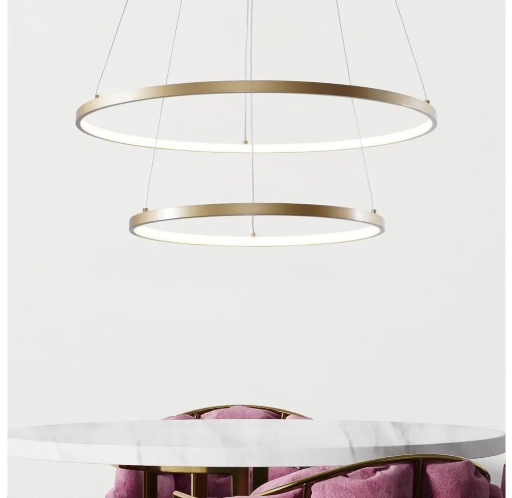 Zuma Line 18140GD-2 - LED Csillár zsinóron BRENO LED/50W/230V 3000/4000/6000K