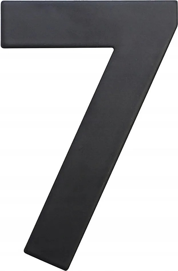 7. számú házszám 75 mm-es rozsdamentes acél Cze