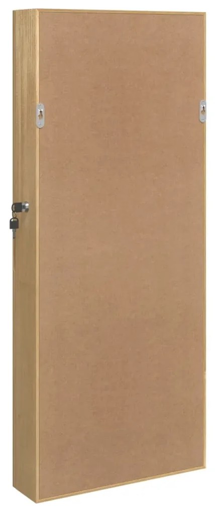 falra szerelhető tükrös ékszerszekrény 37,5x10x90 cm