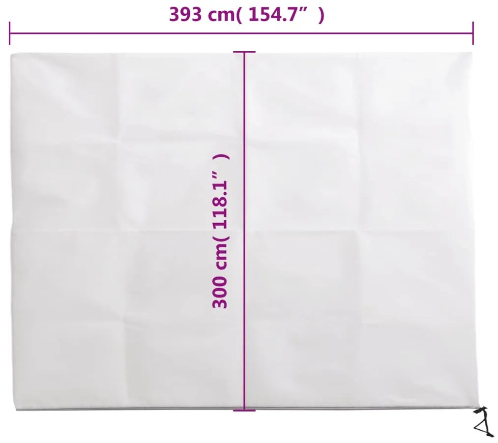 növényvédő huzat cipzárral 70 g/m² 3,93x3 m