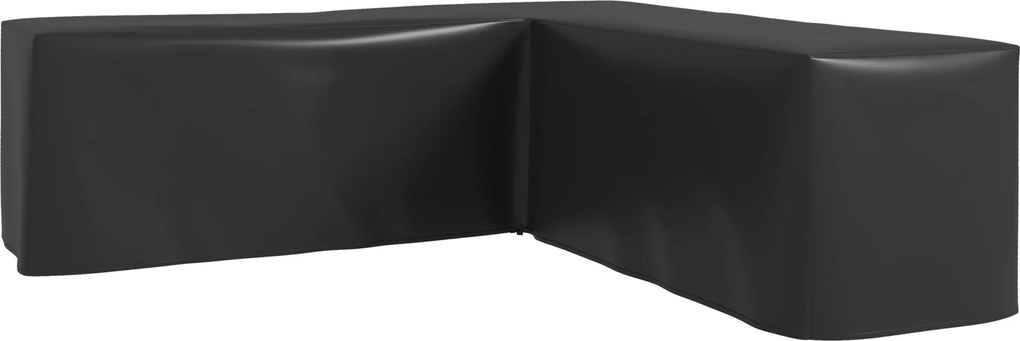 Outsunny Vízálló Védő Huzat Sarok Kerti Kanapéhoz 420D Oxford Anyagból, Kültéri Vízálló UV-ellenálló Huzat 250 x 250 x 79 cm, Fekete | Aosom