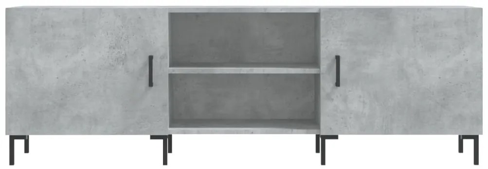 betonszürke szerelt fa TV-szekrény 150 x 30 x 50 cm