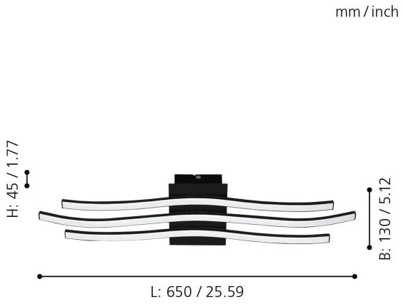 Eglo 99321 - LED Mennyezeti lámpa RONCADE LED/21W/230V