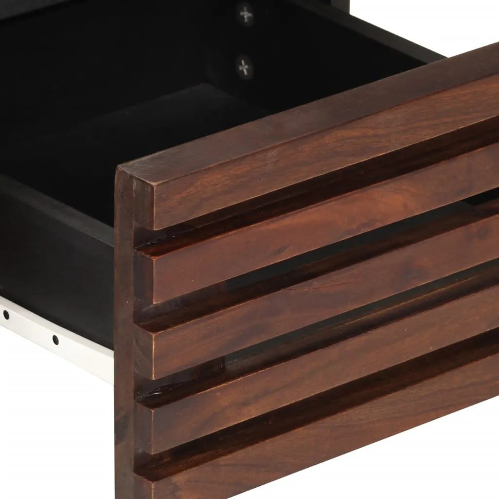 barna tömör mangófa TV-szekrény 70 x 34 x 46 cm
