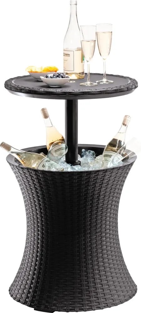 Kerek kerti asztal jégtartóval 49.5x49.5 cm Cool – Keter