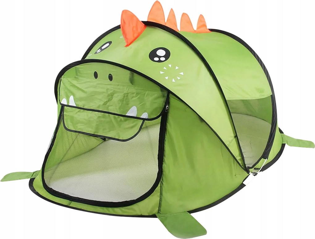Önterülő sátor gyerekeknek Szuper szórakozás Zöld Dinoszaurusz
