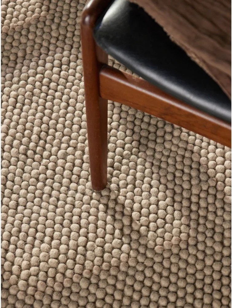 Natúr színű kézi szövésű gyapjú kerek szőnyeg ø 200 cm Richmond Diana – Ted Baker