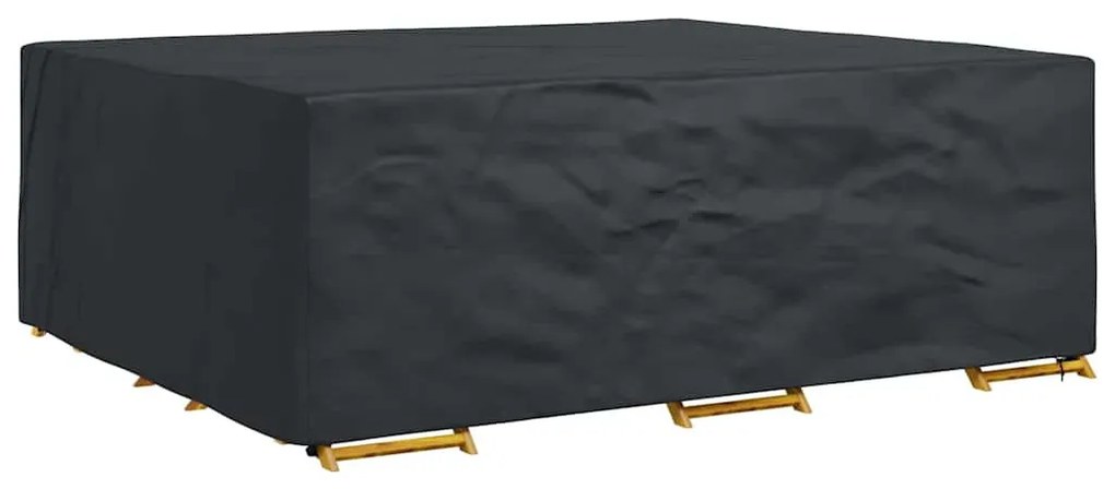 Kültéri bútorhuzat Fekete 300 x 250 x 100 cm 600D