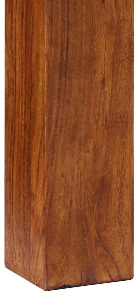 konzolasztal 80x35x75 cm tömör fa akácfa