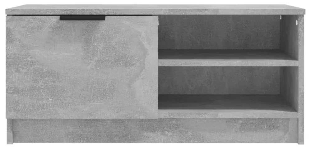 betonszürke szerelt fa TV-szekrény 80x35x36,5 cm