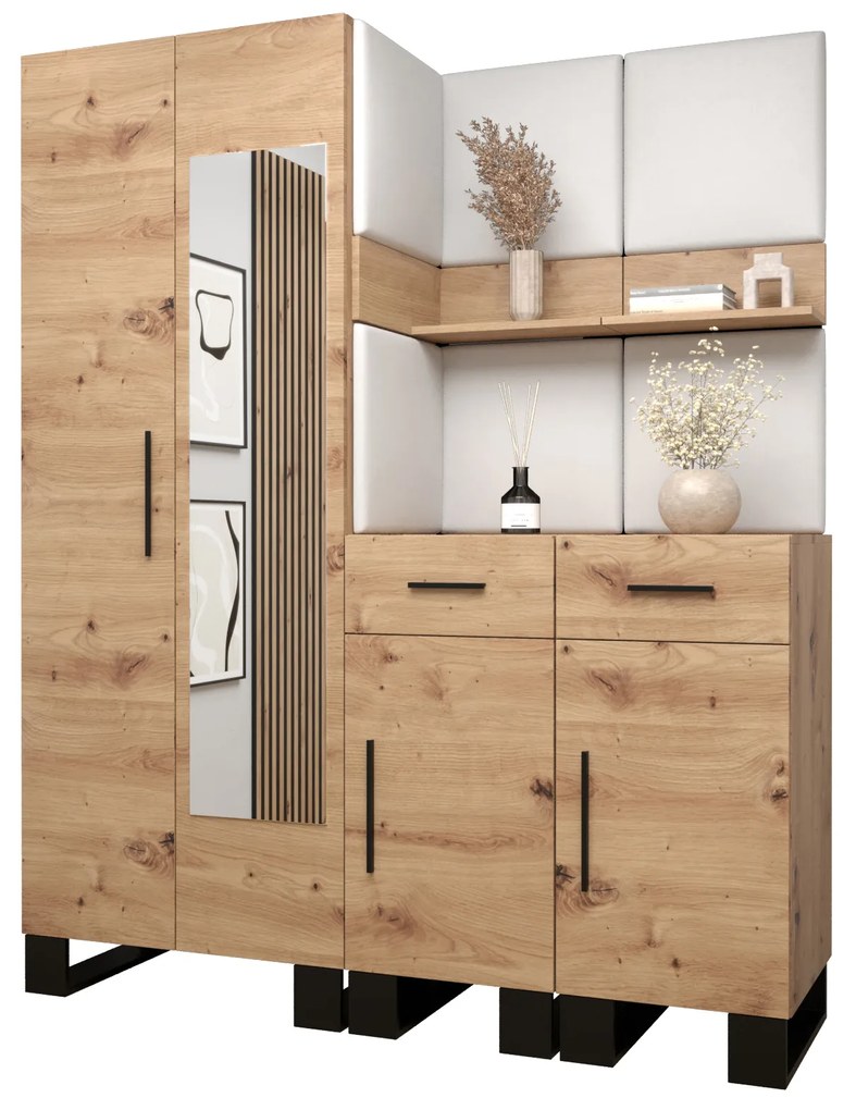 Előszobabútor Amanda 15 (artisan tölgy + fehér). 1085990