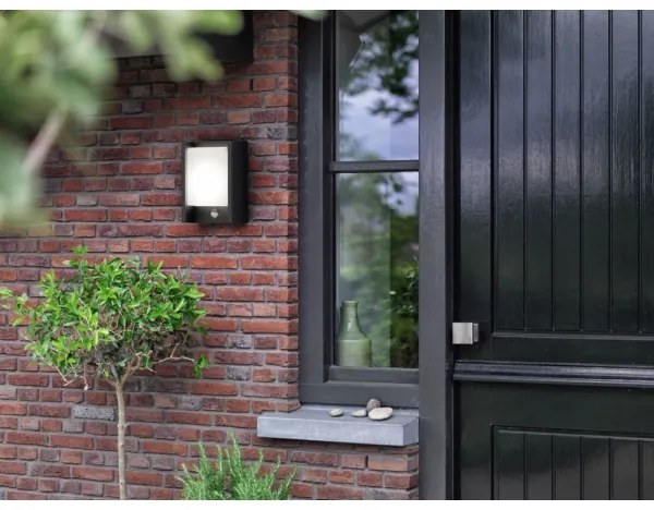 Philips 16461/93/P3 - LED Kültéri lámpa érzékelővel ARBOUR LED/6W IP44