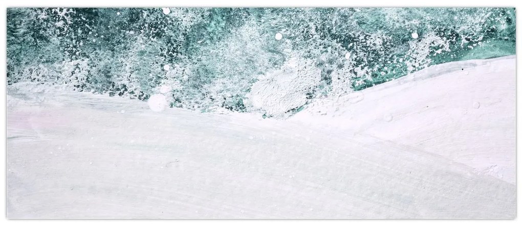 Kép - Türkiz absztrakció (120x50 cm)