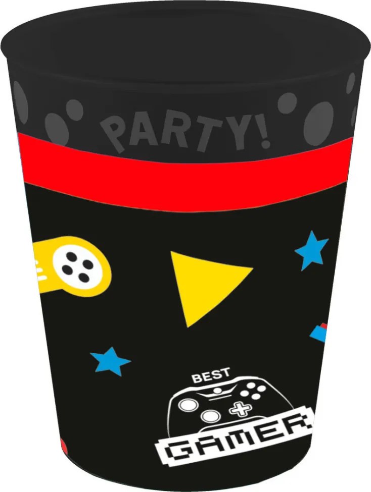 Gaming Party micro prémium műanyag pohár szett 4 db-os 250 ml