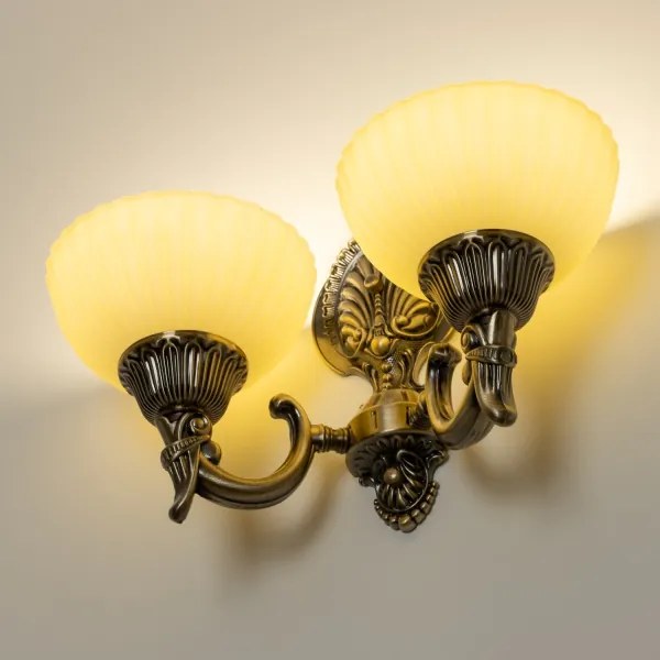 Brilagi - Fali lámpa CLASSIC 2xE27/60W/230V réz