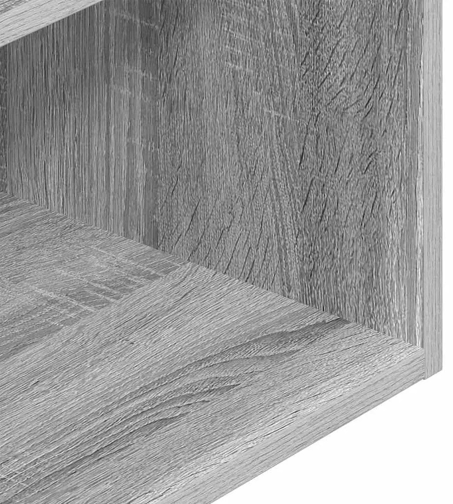 éjjeliszekrények fiókos 2 db szürke sonoma 35x34x66,5 cm