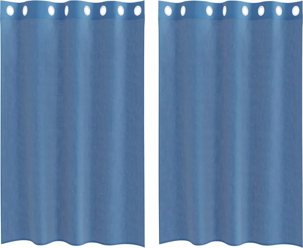 vidaXL 2 db királykék voile függönyök grommets