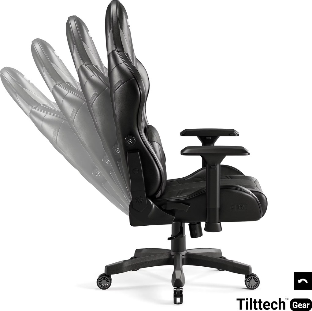 Gamer szék műbőr Normal Size, fekete-szürke: Diablo X-Ray 2.0