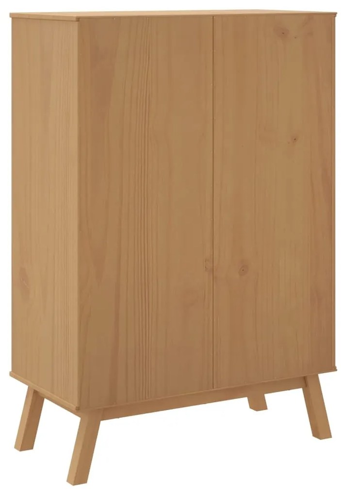 OLDEN tömör fenyőfa magasszekrény 85 x 43 x 125 cm