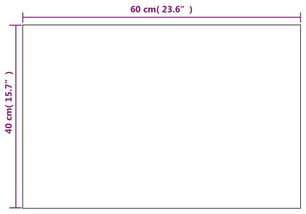 2 db téglalap alakú falitükör 60 x 40 cm