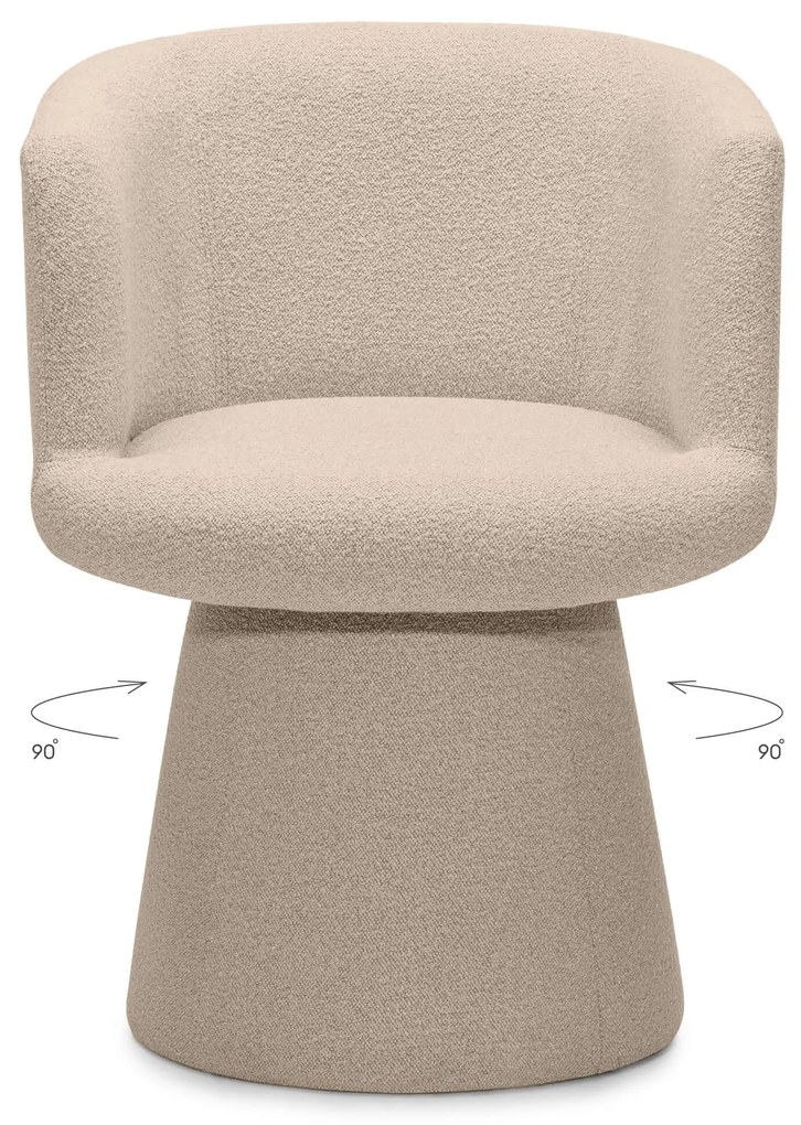 Forgatható design szék YATO, bézs